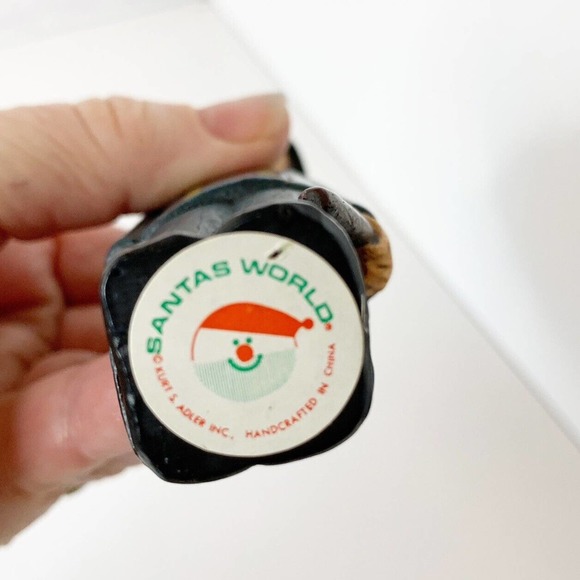 Kurt Adler Policeman Ornament Christmas Tree Blue Carved Look Resin 5.5” Cop VTG - Picture 3 of 6